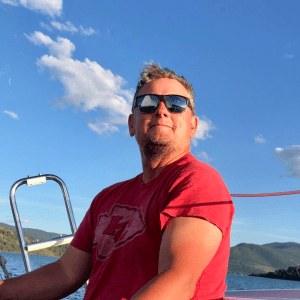 a man wearing sunglasses