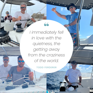 a group of people on a boat