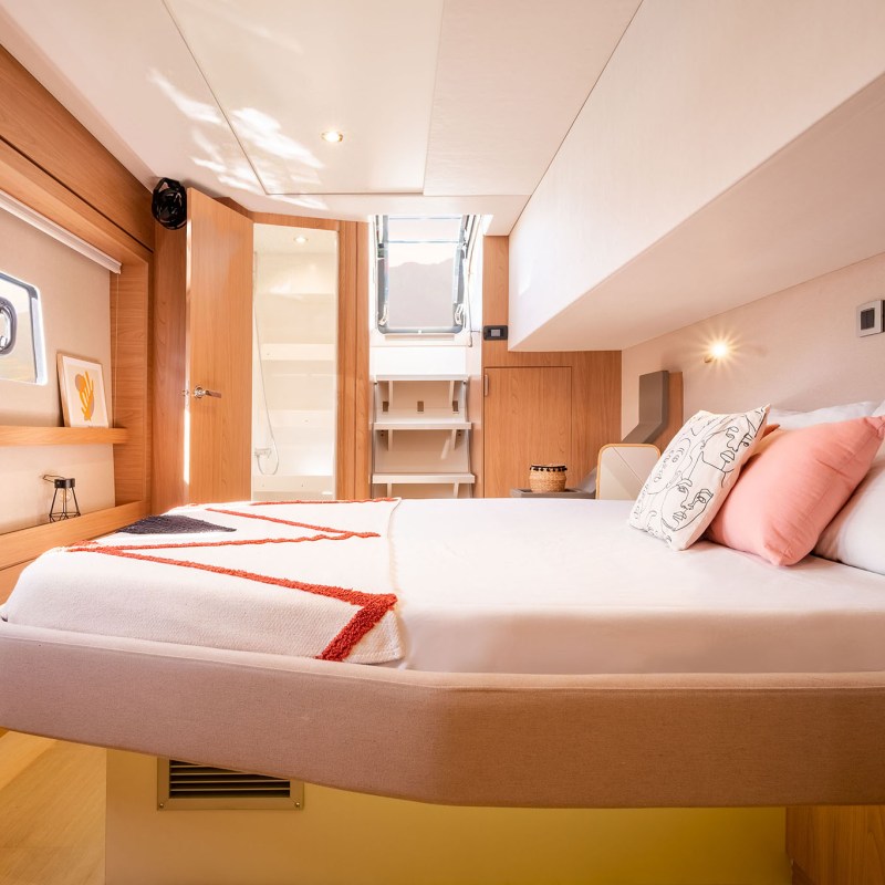 a double bed in a room