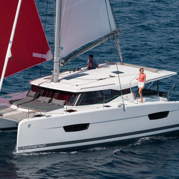 a small boat in a large body of water