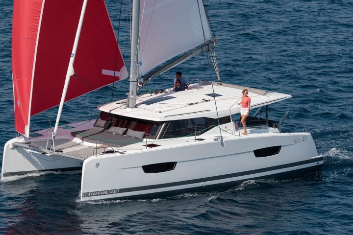a small boat in a large body of water