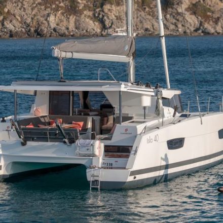 a small boat in a body of water