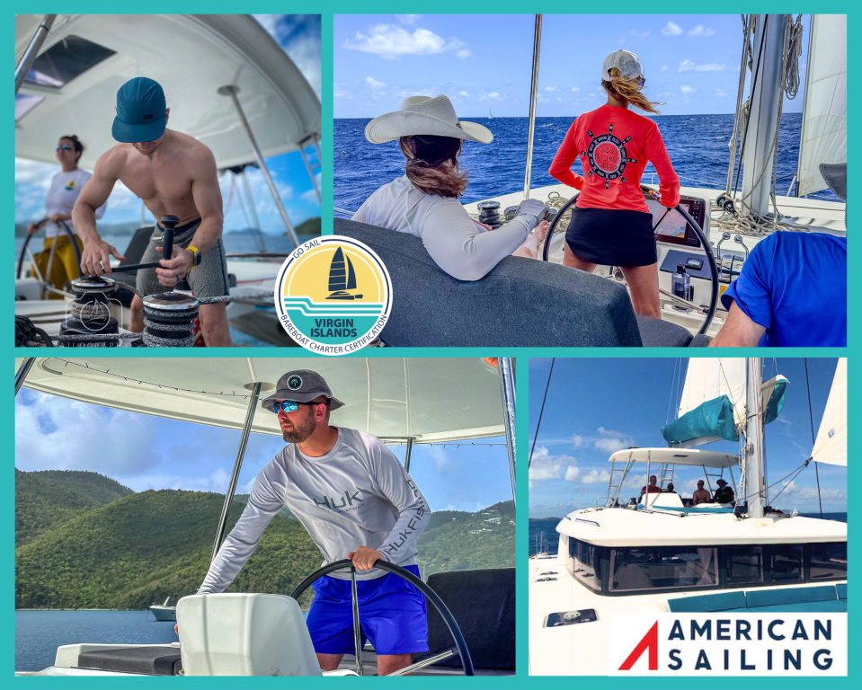 Solo Sailors American Sailing and Virgin Islands logos included.