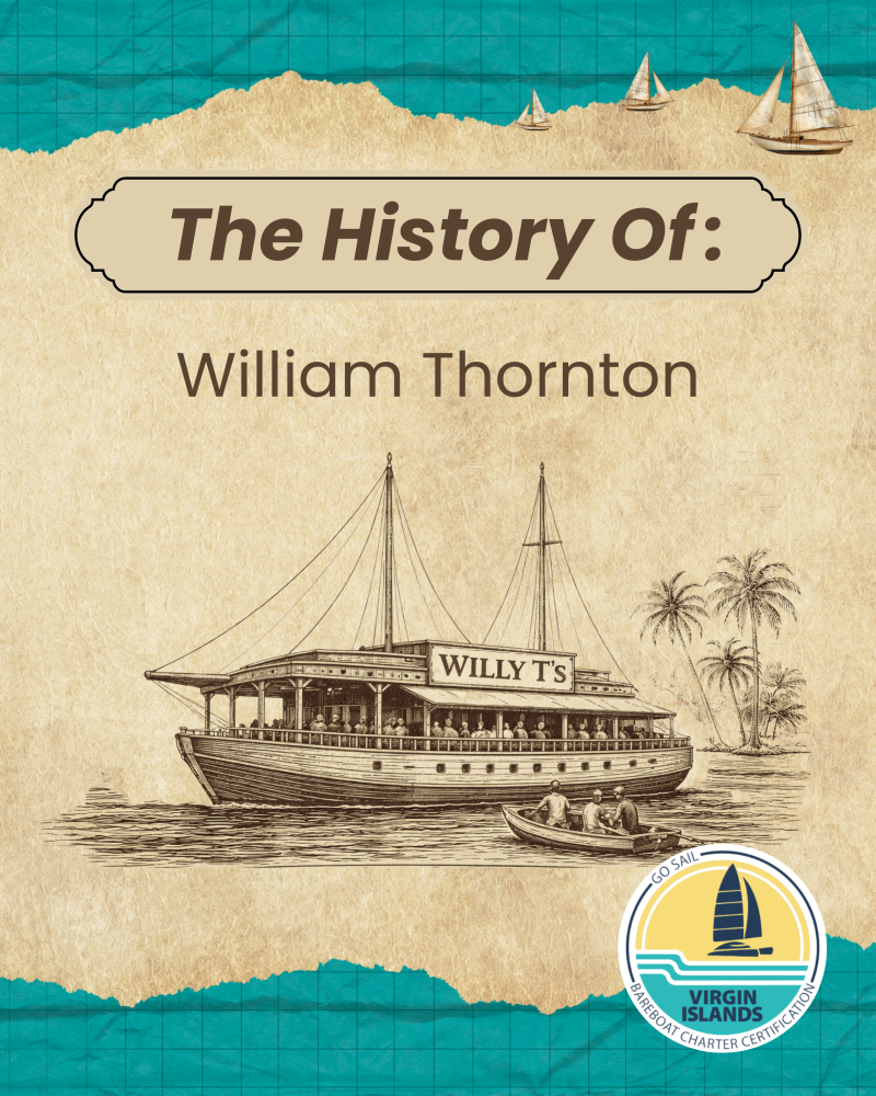 Cover with illustrated ship, titled 'The History Of: William Thornton'.